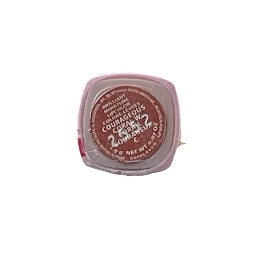 Avon Brilliant Moisture Courageous Coral Lipcolor Breast Cancer‎ 2002 New Sealed